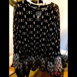 Plus size bell sleeve blouse